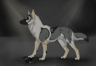 Картинка рисованные животные +собаки собака