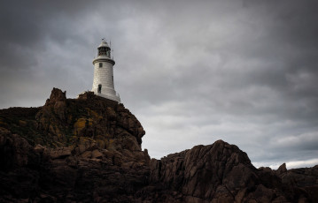 Картинка природа маяки тучи маяк скала
