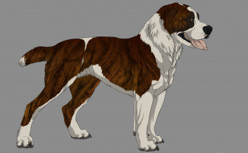 Картинка рисованные животные +собаки собака