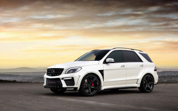 Картинка автомобили mercedes-benz внедорожник ml63 topcar amg inferno white тюнинг