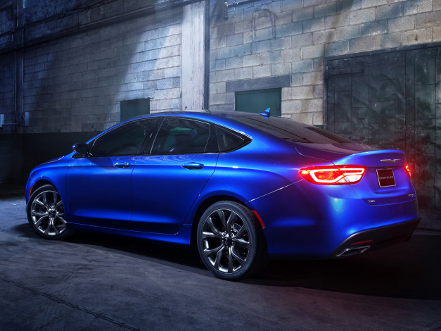 Обои картинки фото автомобили, chrysler, синий, 200s