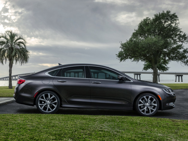 Обои картинки фото автомобили, chrysler, темный, 200c