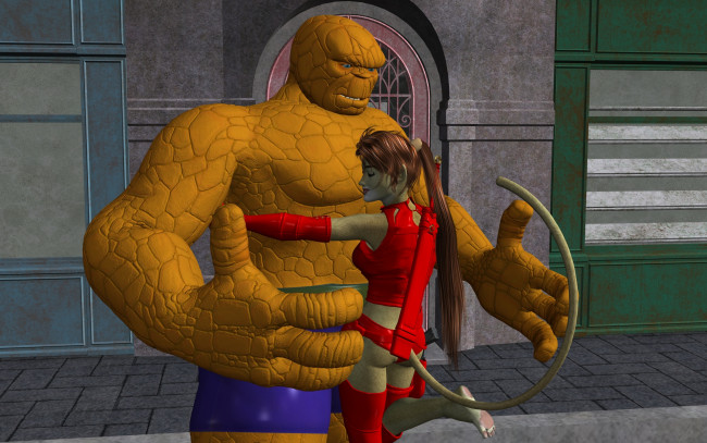 Обои картинки фото 3д графика, fantasy , фантазия, существо, девушка, кошка