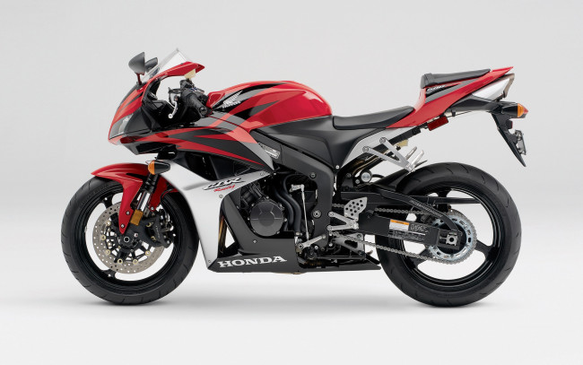 Обои картинки фото мотоциклы, honda, красный, 2007, cbr600rr