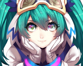 Картинка аниме vocaloid фон взгляд девушка