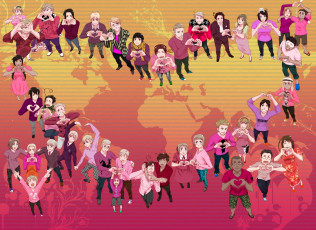 Картинка аниме hetalia +axis+powers страны персонажи арт парни