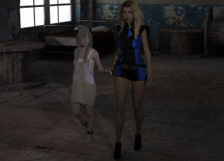 Картинка 3д+графика фантазия+ fantasy взгляд девушки фон