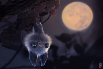 Картинка рисованное животные +мыши +крысы мышка луна