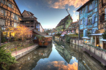 Картинка города -+здания +дома france alsace эльзас colmar кольмар