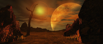 Картинка 3д+графика атмосфера настроение+ atmosphere+ +mood+ планеты поверхность