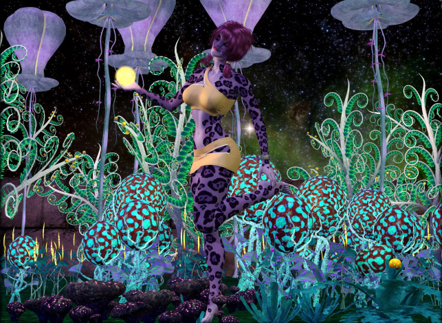 Обои картинки фото 3д графика, существа , creatures, взгляд, фон, халк