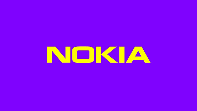 Обои картинки фото бренды, nokia, надпись, фон