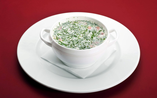 Обои картинки фото еда, первые блюда, окрошка