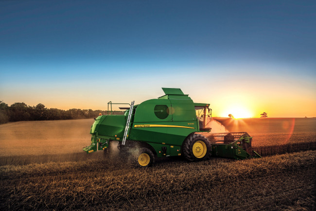 Обои картинки фото техника, комбайны, john, deere