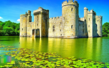 Картинка календари города 2018 водоем крепость замок