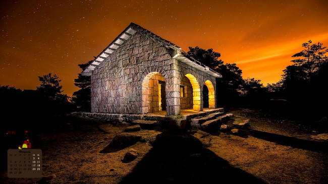 Обои картинки фото календари, города, освещение, 2018, ночь, здание