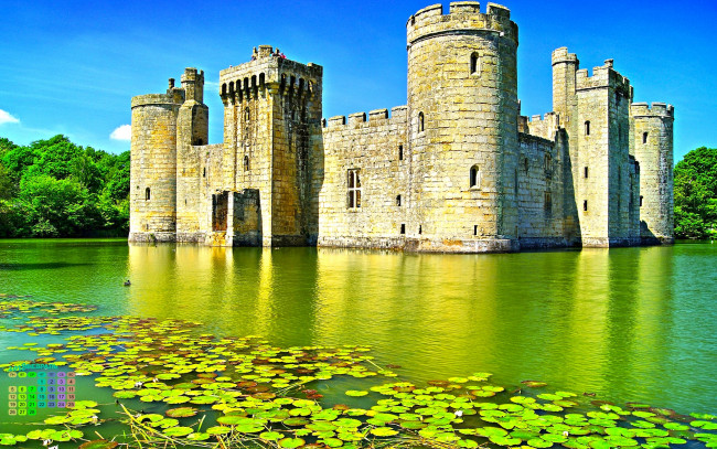 Обои картинки фото календари, города, 2018, водоем, крепость, замок