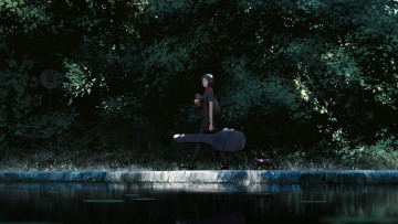 Картинка guweiz аниме музыка девушка