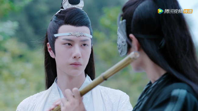 Обои картинки фото кино фильмы, the untamed, лань, ванцзи, вэй, усянь, флейта, маска