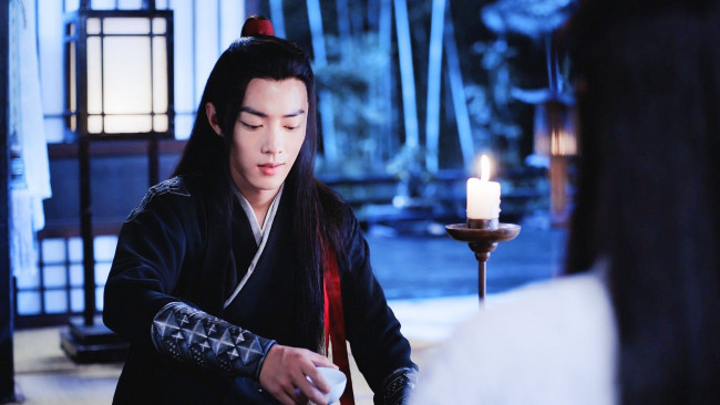 Обои картинки фото кино фильмы, the untamed, вэй, усянь, чашка, свеча