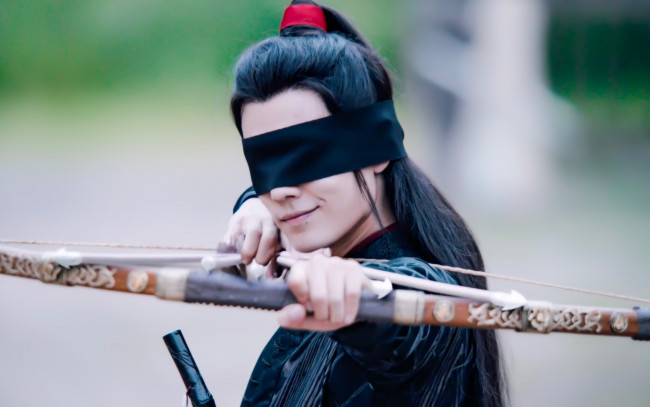 Обои картинки фото кино фильмы, the untamed, вэй, усянь, повязка, лук, стрелы