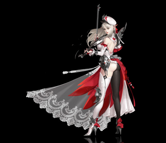 Обои картинки фото фэнтези, эльфы, девушка, скрипка