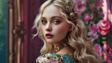 Картинка 3д+графика люди+ people девушка арт взгляд