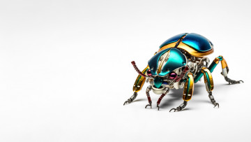 Картинка 3д+графика другое+ other робот технологии муравей белый