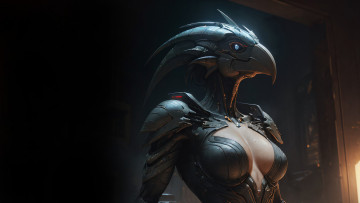 Картинка фэнтези роботы +киборги +механизмы нейросети графика нейроарт ai art нейронные сети рисунки нейро искусство