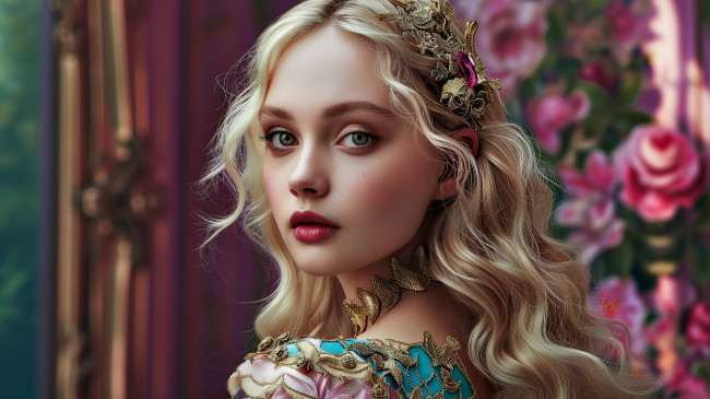 Обои картинки фото 3д графика, люди , people, девушка, арт, взгляд