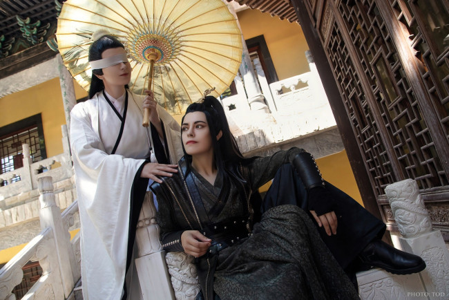 Обои картинки фото девушки, - креатив,  косплей, костюмы, образы, сяо, синчэнь, сюэ, ян