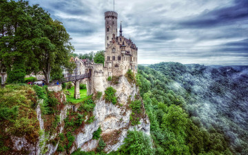 Картинка lichtenstein+castle germany города замки+германии lichtenstein castle