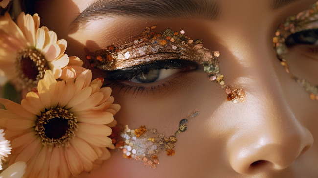 Обои картинки фото 3д графика, глаза , eyes, макияж