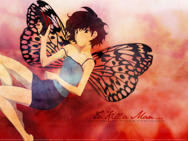 Обои картинки фото аниме, noir