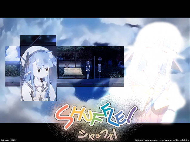 Обои картинки фото аниме, shuffle