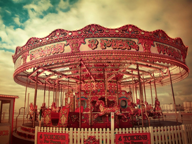 Обои картинки фото разное, карусели, качели, аттракционы
