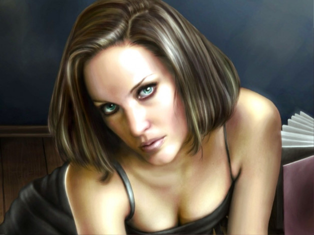 Обои картинки фото рисованные, люди