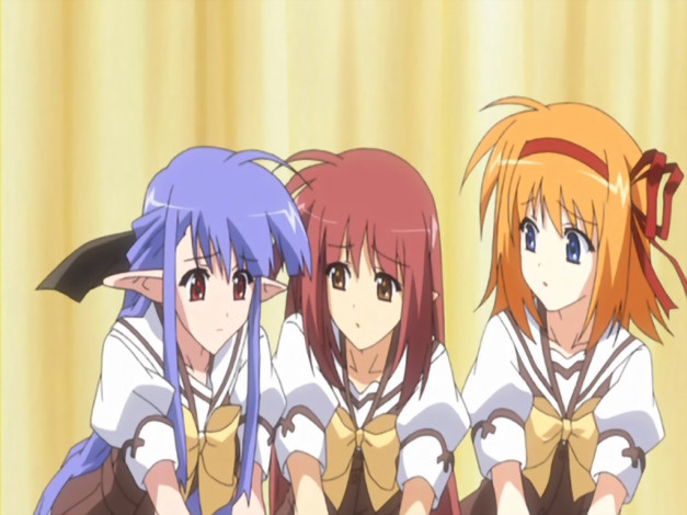 Обои картинки фото shuffle, аниме