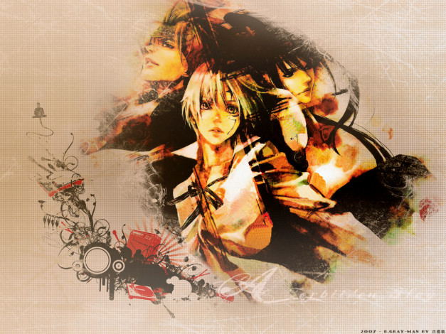 Обои картинки фото аниме, gray, man