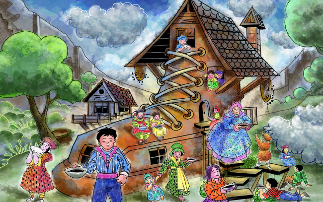 Обои картинки фото рисованные, люди