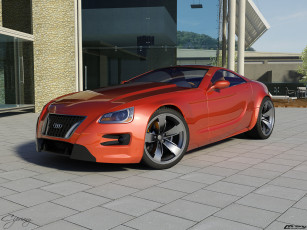 обоя автомобили, 3д