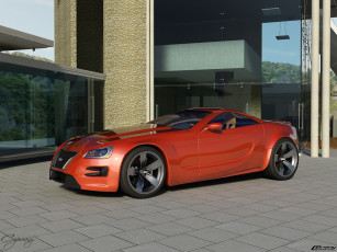 обоя автомобили, 3д