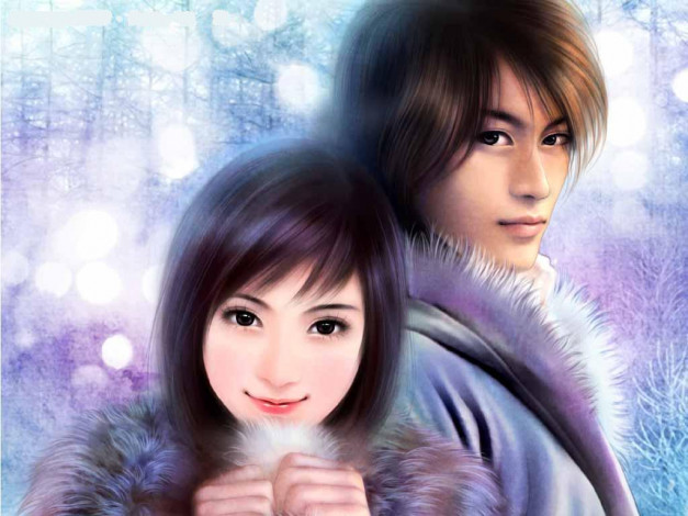 Обои картинки фото рисованные, люди