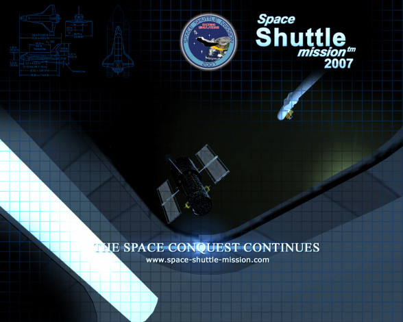 Обои картинки фото space, shuttle, mission, 2007, видео, игры