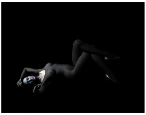 Картинка 3д графика people люди девушка тумный фон