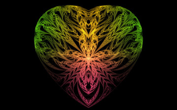 Картинка 3д графика fractal фракталы фон тёмный узор