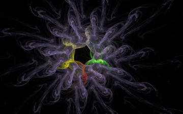 Картинка 3д графика fractal фракталы узор