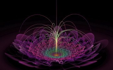 Картинка 3д графика fractal фракталы узор