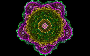 Картинка 3д графика fractal фракталы узор фон