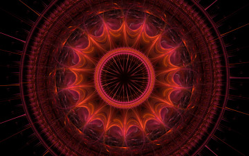 Картинка 3д графика fractal фракталы узор тёмный фон